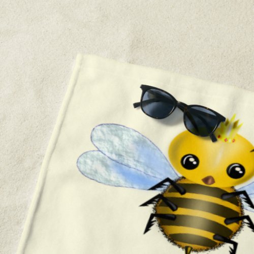 Baby Queen Bee Beach Towel _ Choose Colors