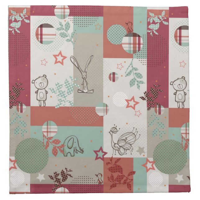 Baby Quilt Pattern 2 Cloth Napkin (Front)