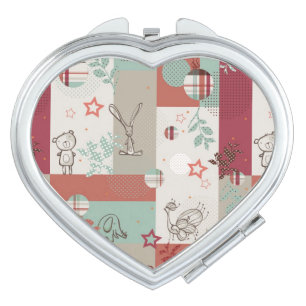 Baby Quilt Pattern 2 Compact Mirror