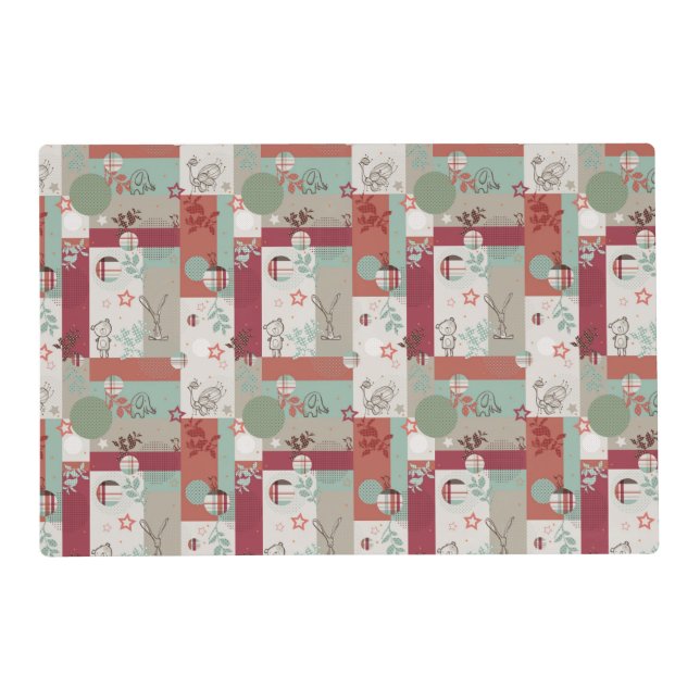 Baby Quilt Pattern 2 Placemat (Front)