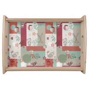 Baby Quilt Pattern 2 Serving Tray