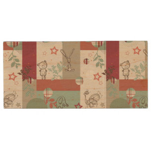 Baby Quilt Pattern 2 Wood Flash Drive