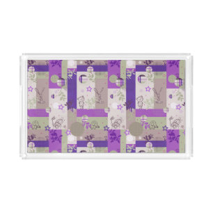 Baby Quilt Pattern Acrylic Tray