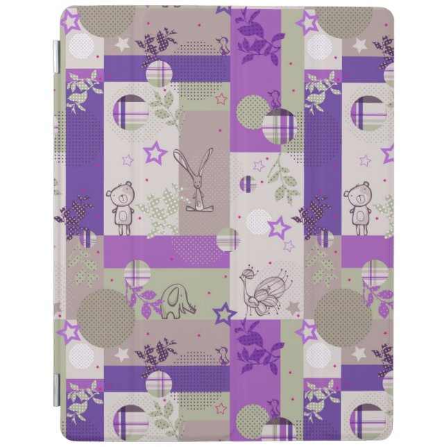 Baby Quilt Pattern iPad Smart Cover (Front)