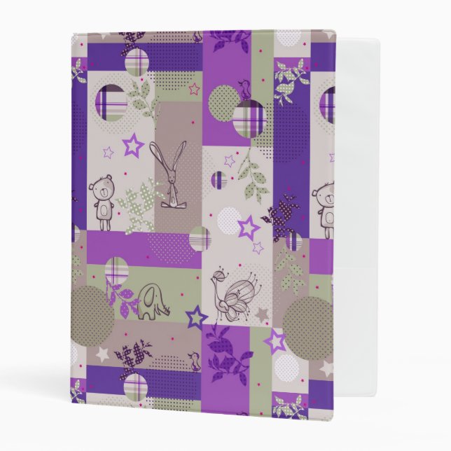 Baby Quilt Pattern Mini Binder (Front/Inside)