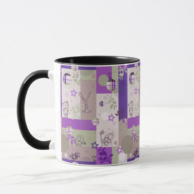Baby Quilt Pattern Mug (Left)