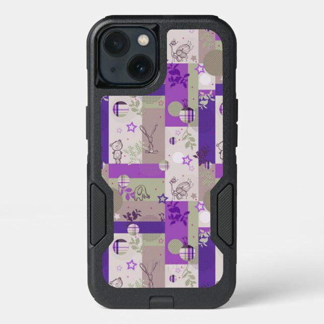 Baby Quilt Pattern Otterbox iPhone Case (Back)