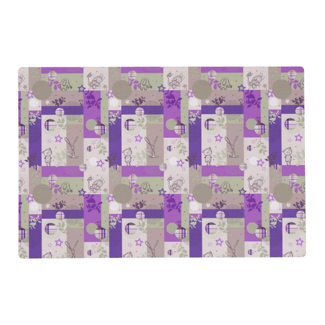 Baby Quilt Pattern Placemat (Front)