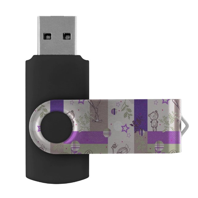 Baby Quilt Pattern USB Flash Drive (Opened)