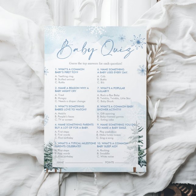 Baby Quiz Baby Shower Game (Creator Uploaded)