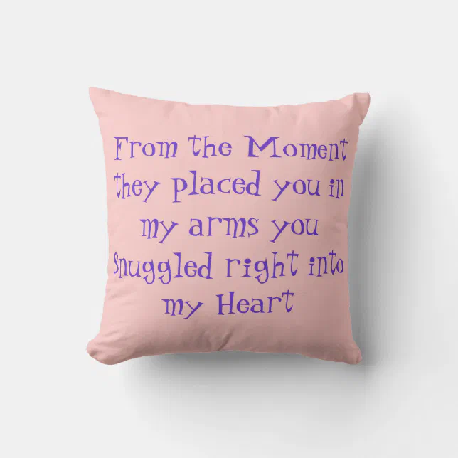 Baby Quote Pillow Zazzle
