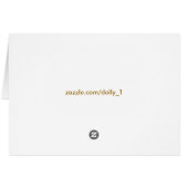 Baby Rabbit Blank Card (Back Horizontal)