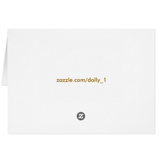 Baby Rabbit Blank Card (Back Horizontal)