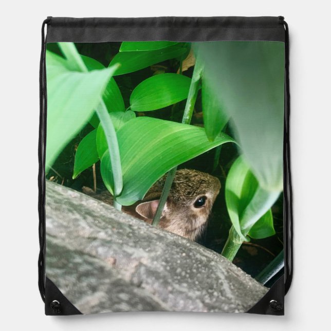 Baby Rabbit Drawstring Bag (Front)