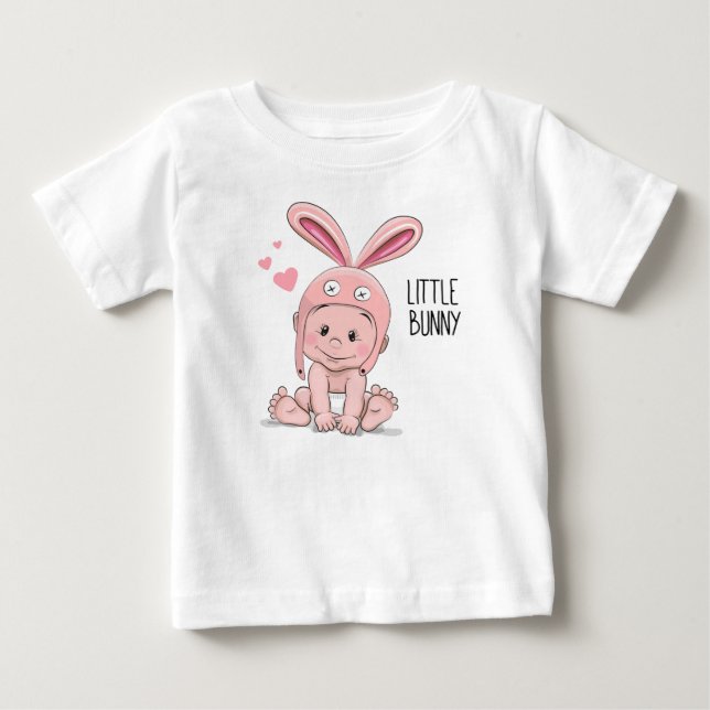Baby Rabbit Ears shirt | New Born Shirt Gift (Front)