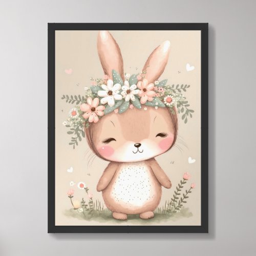 Baby Rabbit  Framed Art
