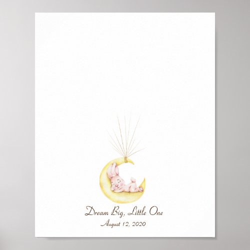 Baby Rabbit on the Moon Guestbook