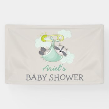 Baby Raccoon Bundle Special Delivery Banner by nawnibelles at Zazzle