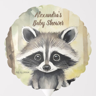 Baby Raccoon Gender Neutral Baby Shower Balloon