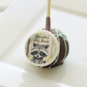 Baby Raccoon Gender Neutral Baby Shower Cake Pops (Front Insitu)