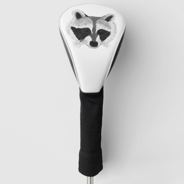 Baby Raccoon Golf Head Cover (Front)