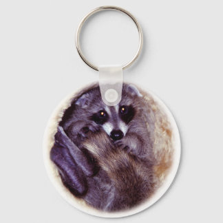 Baby Raccoon Keychain