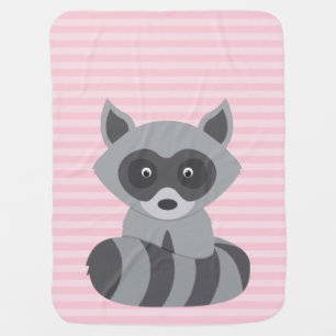 Baby Raccoon Stroller Blanket