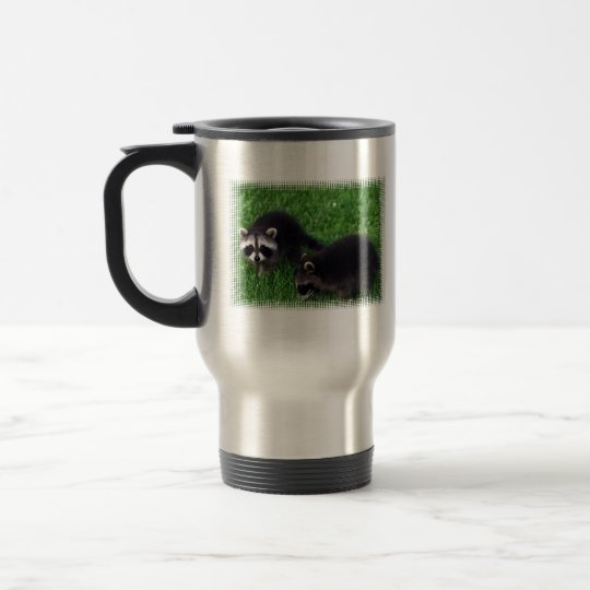 Baby Raccoons Travel Mug