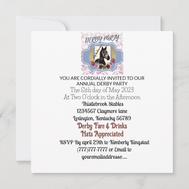 BABY RACEHORSE MARE WINS THE RACE (Front)