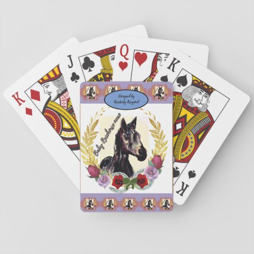 Baby Racehorse Mare wins the race Poker Cards