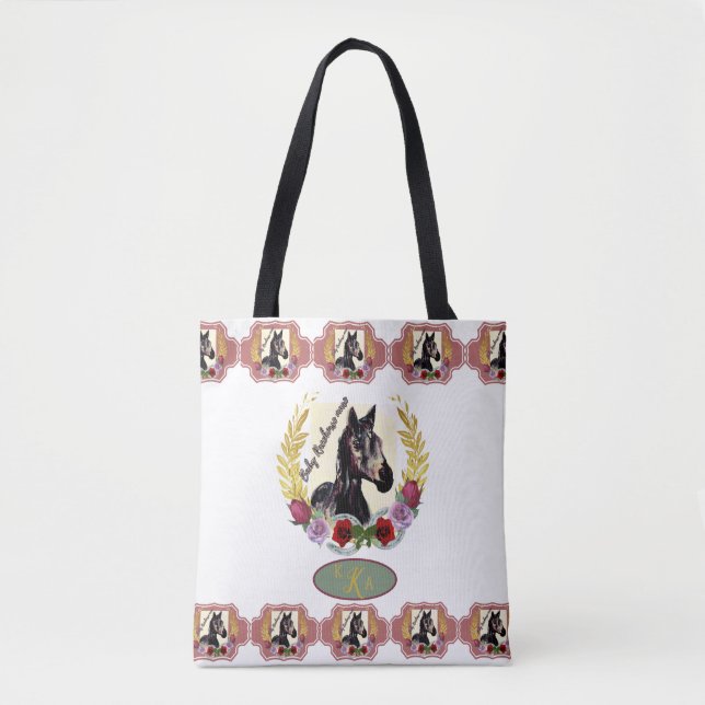 Baby Racehorse Mare wins the race  Tote Bag (Front)