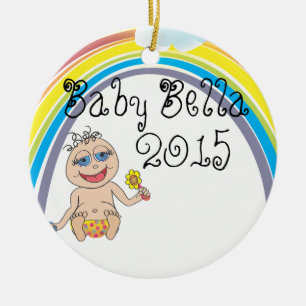 Baby Rainbow Cartoon Ceramic Ornament