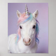 Baby Rainbow Unicorn Portrait – Magical Nursery Wa