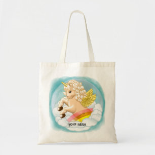 Baby Rainbow Unicorn Tote Bag