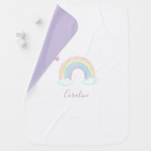 BABY RAINBOW WATERCOLOR BLANKET
