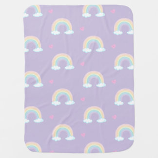 BABY RAINBOW WATERCOLOR PATTERN BLANKET