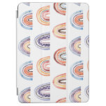 Baby rainbow, watercolor, seamless, colorful backg iPad air cover