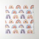 Baby rainbow, watercolor, seamless, colorful backg tapestry