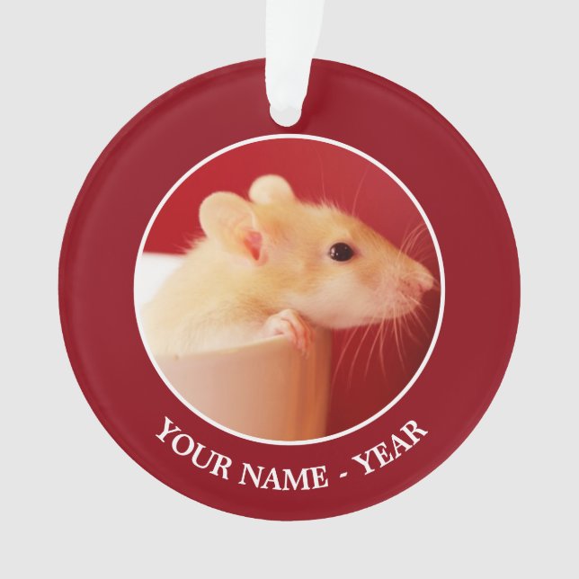 Baby Rat Ornament (Front)