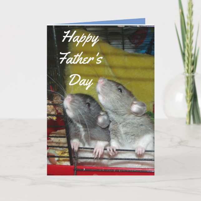 Baby rats Father's Day Card (Front)
