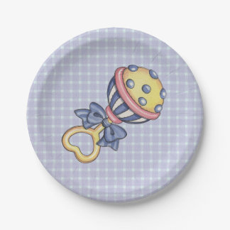 Baby Rattle Paper Plates