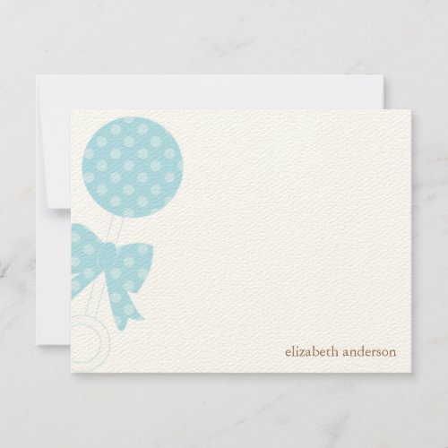 Baby Rattle Shower Thank You Note Card