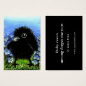 Baby raven ACEO prints (Front & Back)