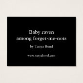 Baby raven ACEO prints (Back)