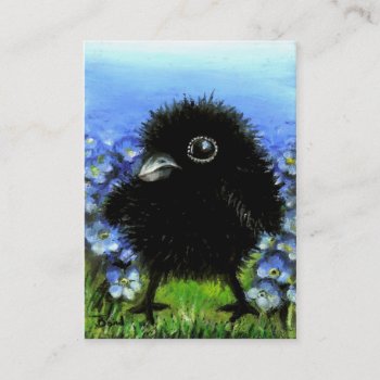 Baby Raven Aceo Prints Business Card by tanyabond at Zazzle