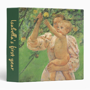 Baby Reaching for an Apple by Mary Cassatt 3 Ring Binder