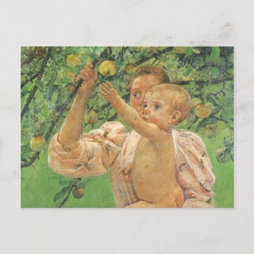 Baby Reaching for an Apple by Mary Cassatt Postcard