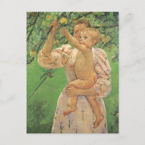 Baby Reaching for an Apple by Mary Cassatt Postcard