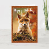 Personalised Fox Birthday Card | Personalised Fox Cards - Beautifully