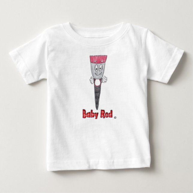 Baby Red Paint Town Tales' Paintbrush T-shirt (Front)